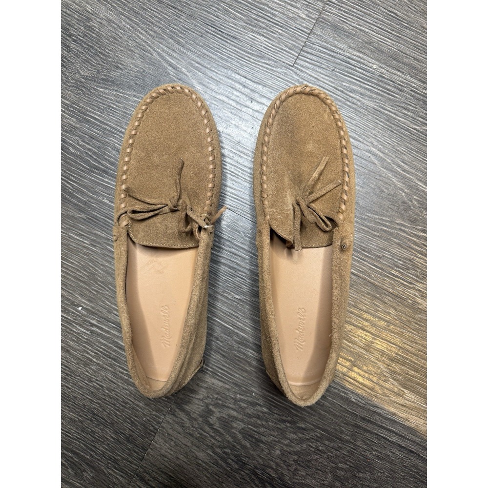 Madewell The Meadow Whipstitched Driver in Classic Desert, Size 9